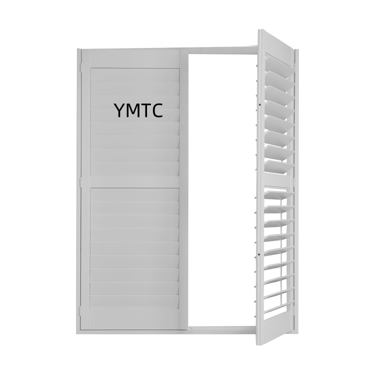 Interior White Adjustable Louver Plantation Shutter Winodw PVC Shutter