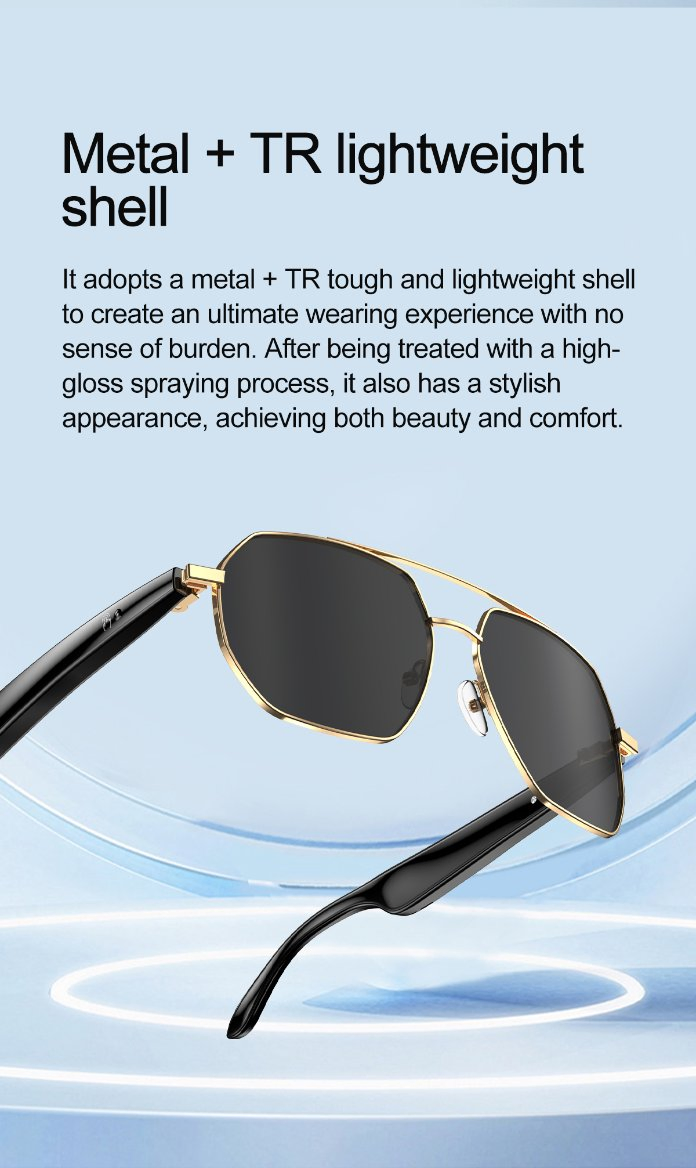 Умные очки-переводчик с ИИ, пилотский стиль