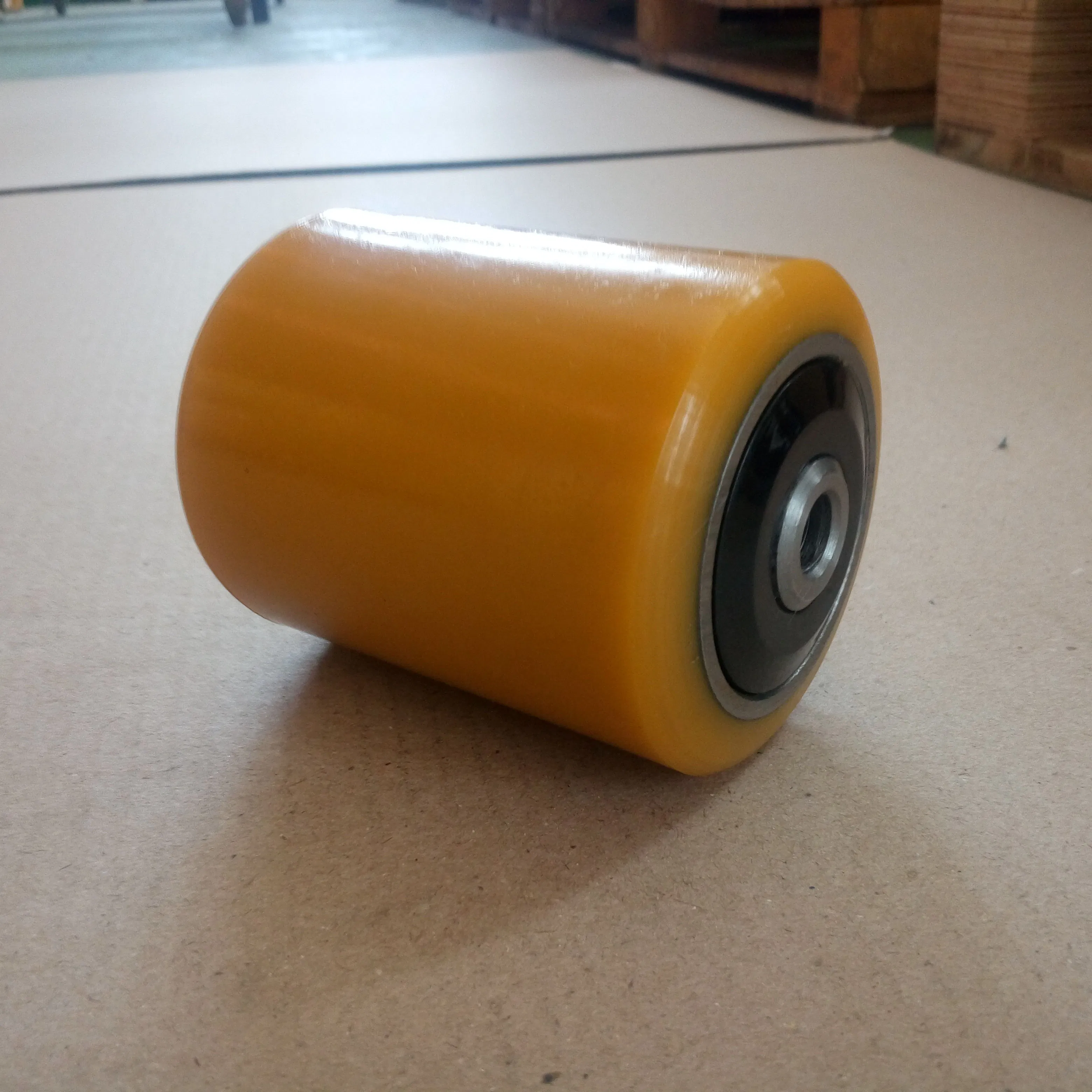 Factory Customize Durable Industrial PU Load Roller Coating Polyurethane Solid Casters Wheels