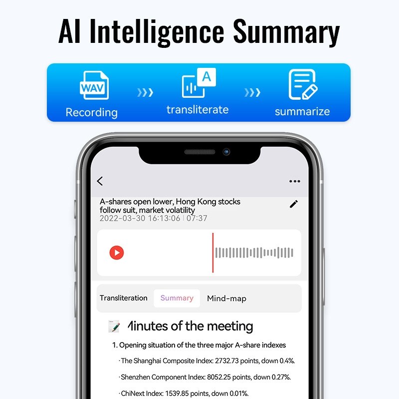 Умная ручка-диктофон с переводом и транскрипцией