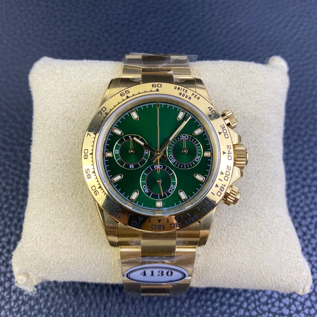 Top Quality Super Clone Clean Factory 4130 Automatic 5A Mechanical Men's Mechanical 116508-0013 Chronograph Watch Custom 40mm