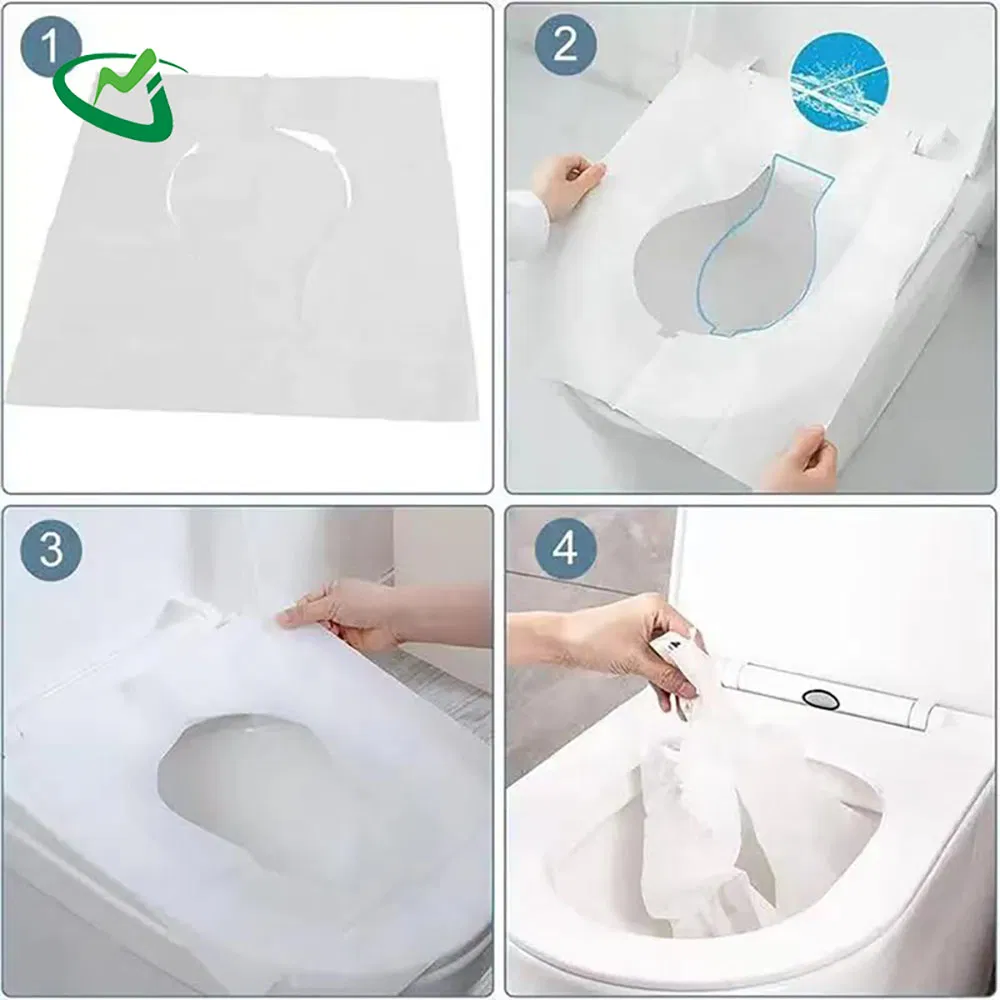 Factory Supplies Hot Sale Virgin Eco-Friendly Disposable Waterproof Toilet Seat Cover Paper