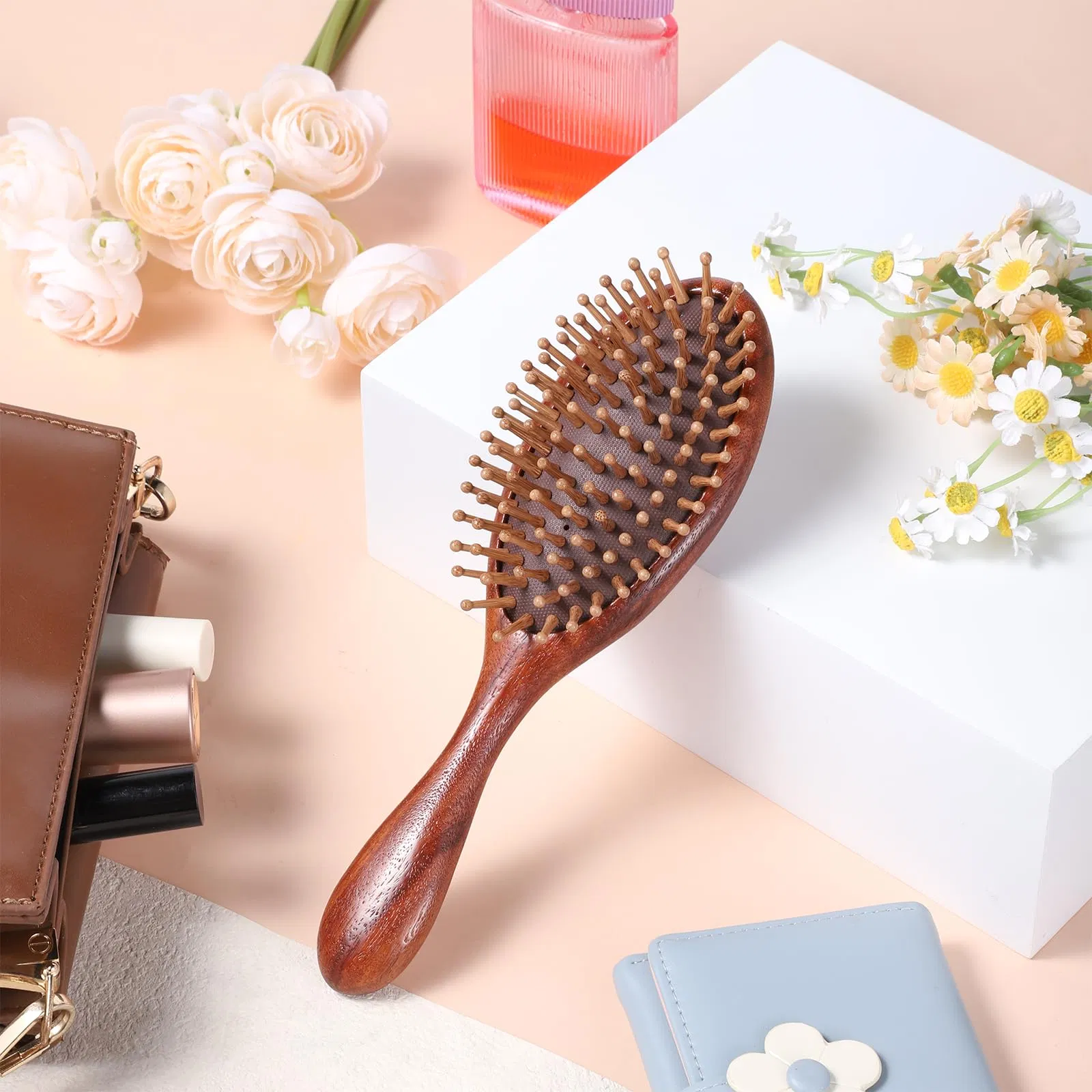 Wooden Massage Hair Brush Comb