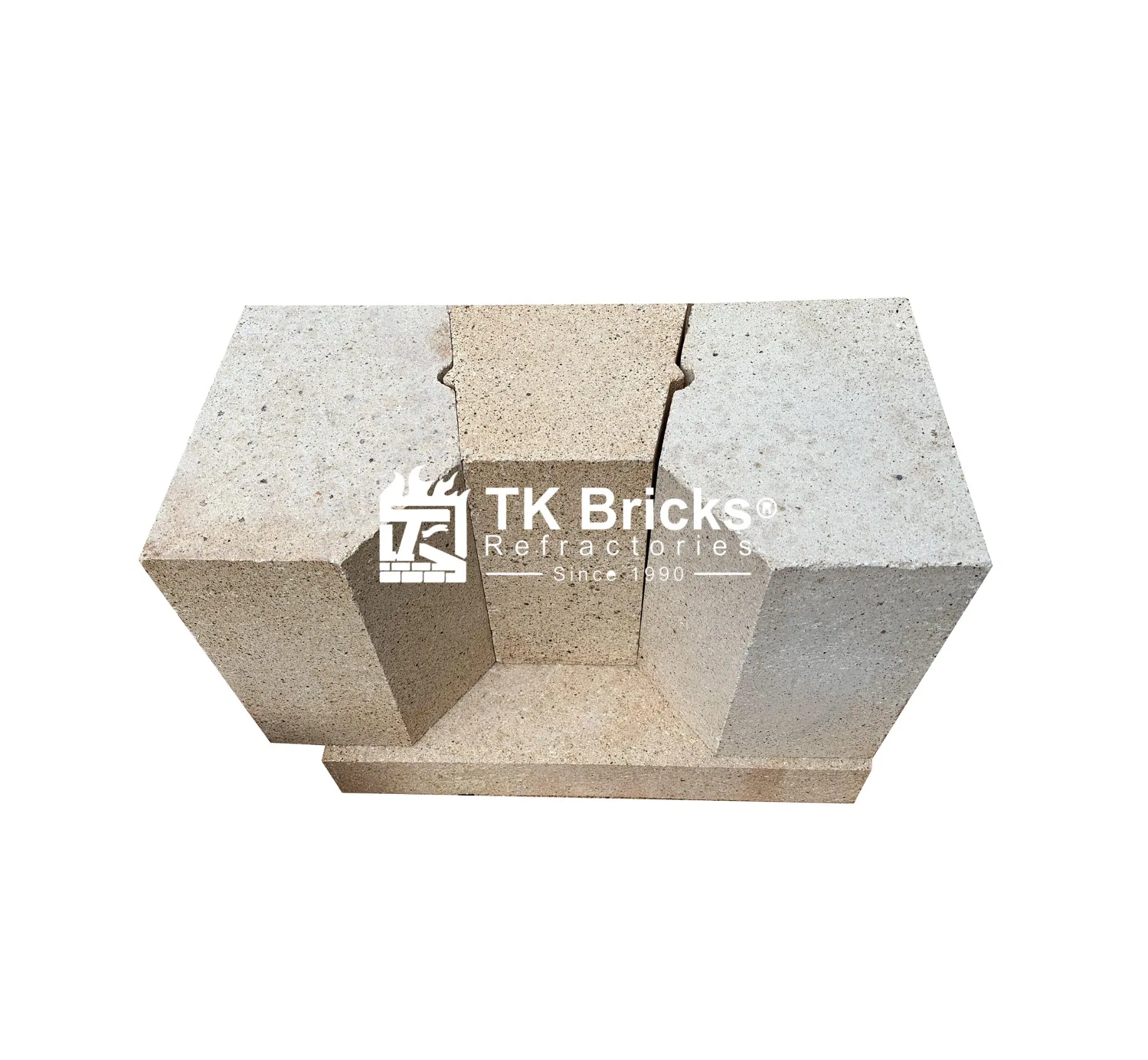 Огнеупорный блок из шамотной глины для печей