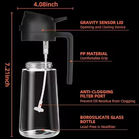 Oil Dispenser Bottle and Oil Sprayer for Kitchen Cooking Oil Dispenser Spray Bottle