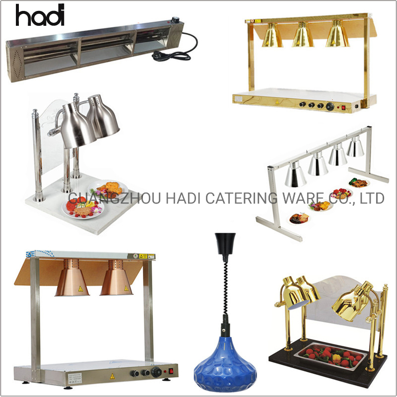 Hadi Wholesale Restaurant Supplies Commercial Kitchen Heat Lights 220V Carving Station Electric Heat Lamp Food Warmer Bulb Light Food for Buffet