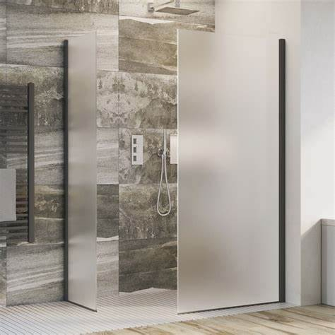8mm 10mm Frosted Satine Tempered Glass Door for Shower Room with Clear Extra Clear Bronze Grey Color