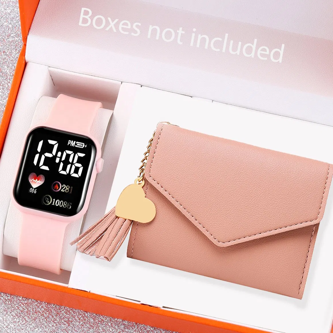 Gift Watch Watch Set Cartoon Wallet Pink