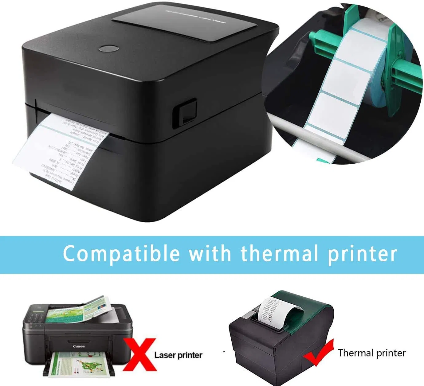 Blank White 4X6 Shipping Label Thermal Adhesive Paper Printing Label