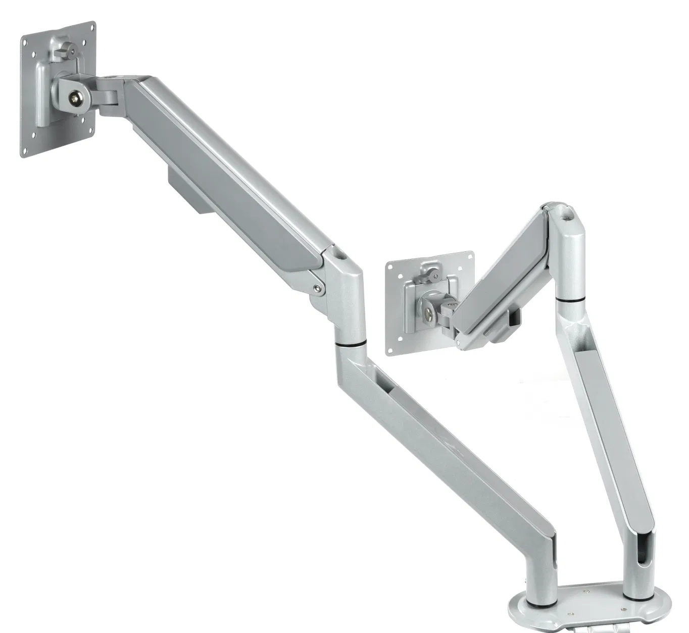 Газлифтовый кронштейн для двух мониторов с креплением на стол