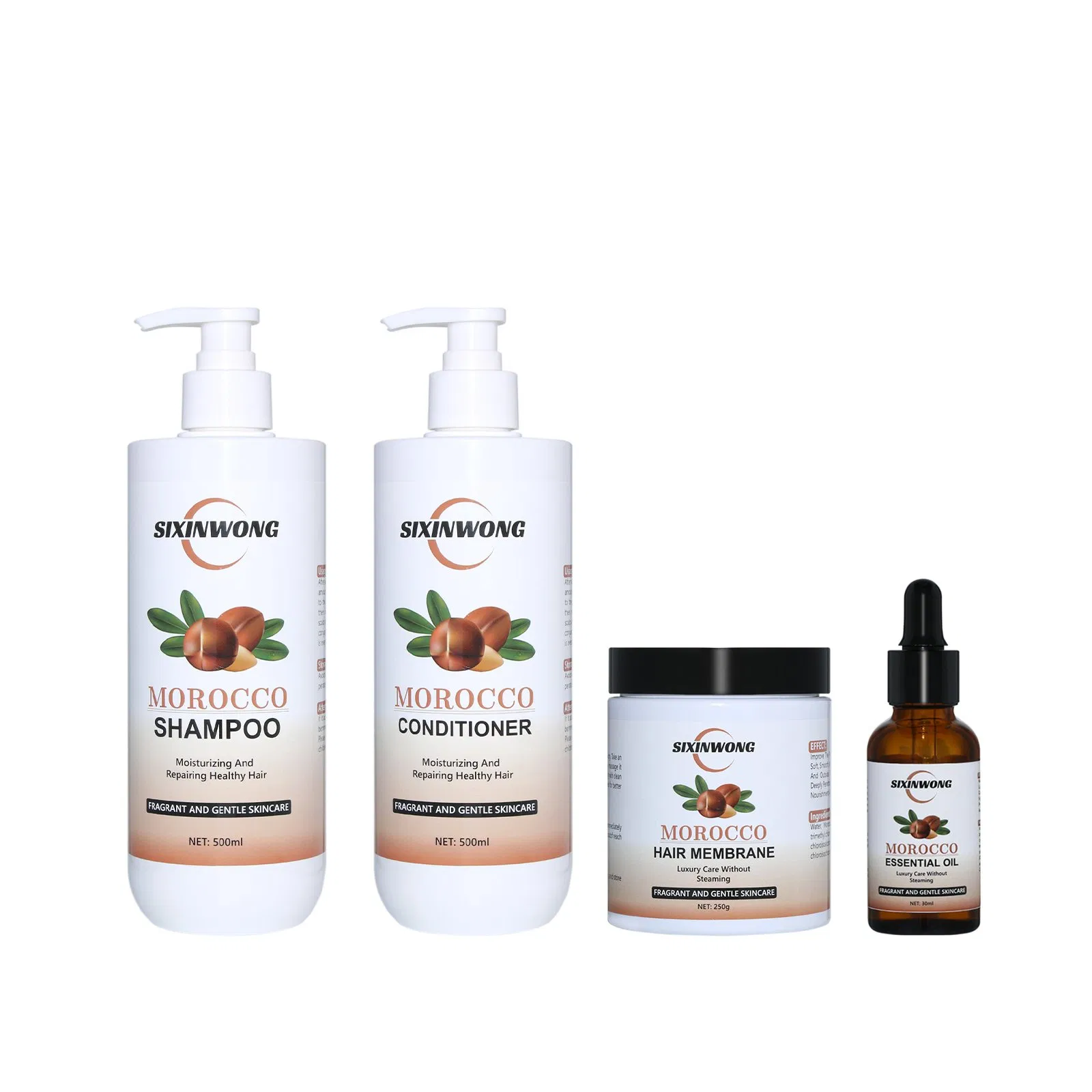 Beauty Cosmetics Morocco Natural Healthy Moisturizing Hair Without Greasy Conditioner Shampoo Set