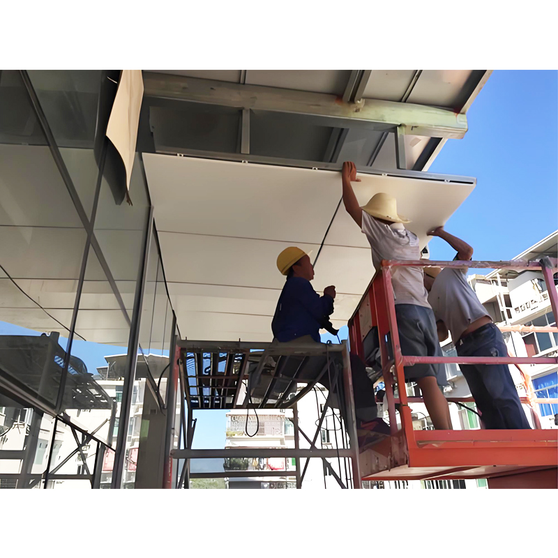 Grey Color Outdoor Wall Decorative Aluminum Composite Panels Curtain Wall House Cladding