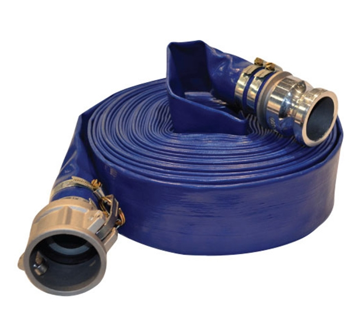 Hot Selling 1 Inch Red PVC Lay Flat Water Discharge Hose Pipe Irrigation with Camlock Coupling