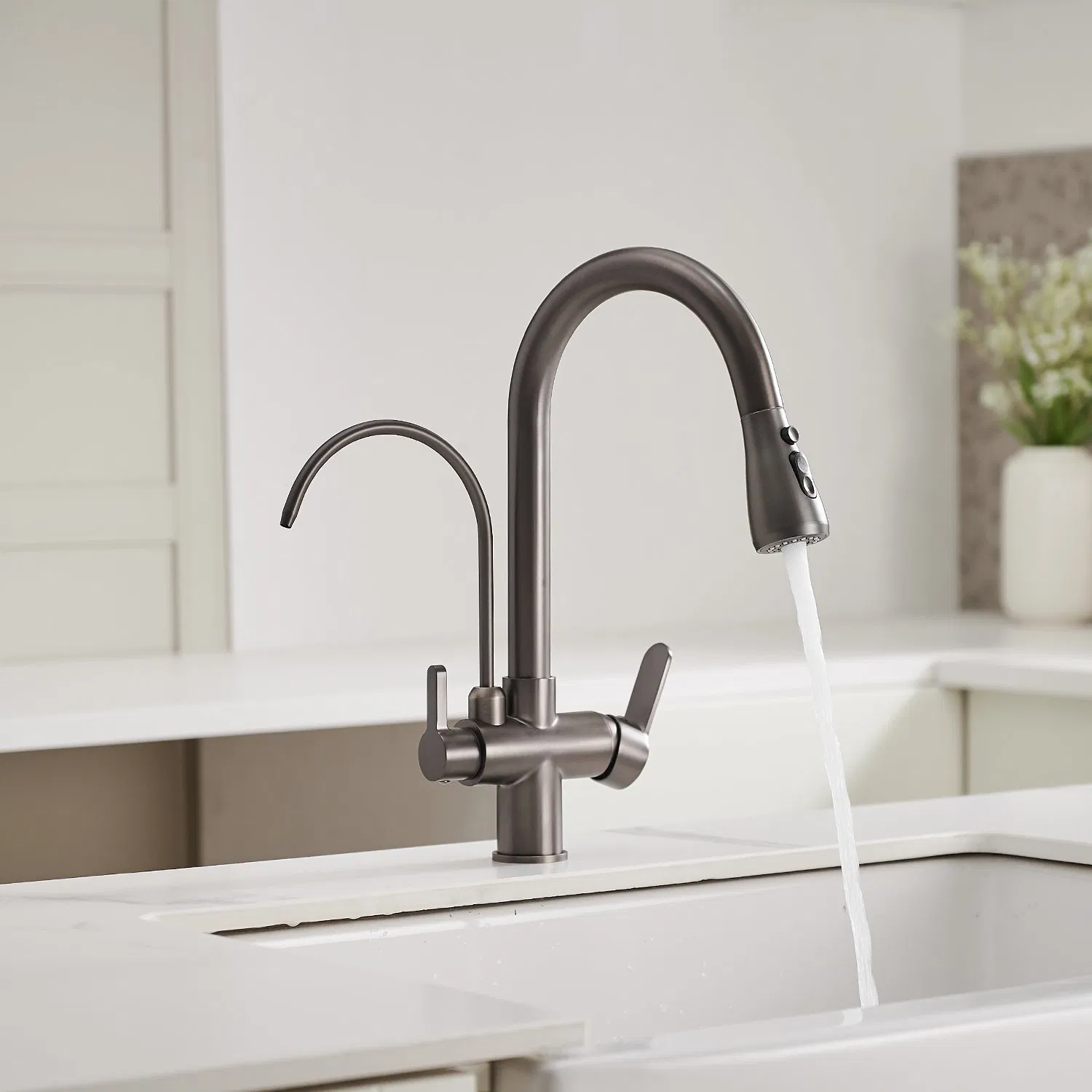 Kitchen Faucet Three in One Pure Water Purifier Sink Taps