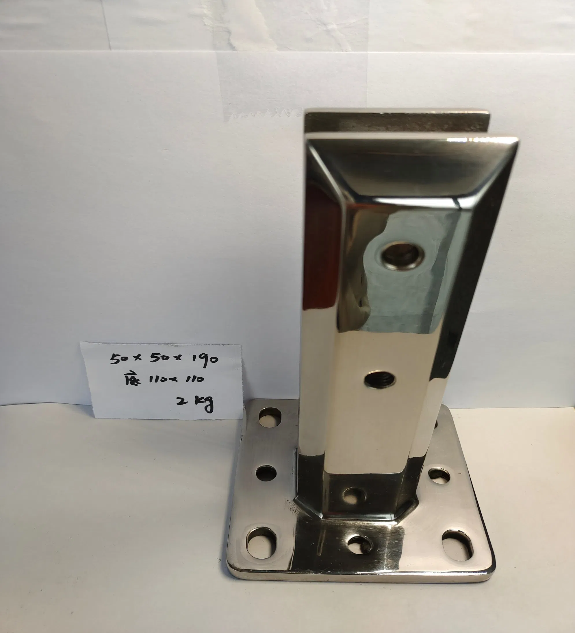 Stainless Steel Swim Flange Spigot Clamp Glass Pool Fence