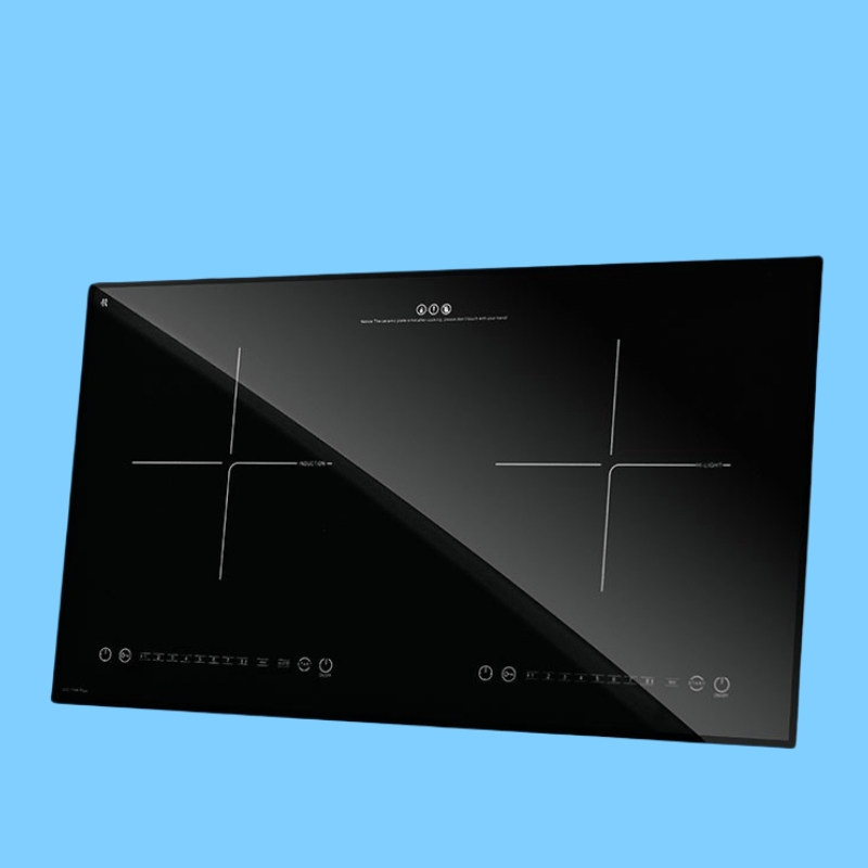 Customized Heat-Resistant Black Glass-Ceramic Cooktop Panel for Kitchen