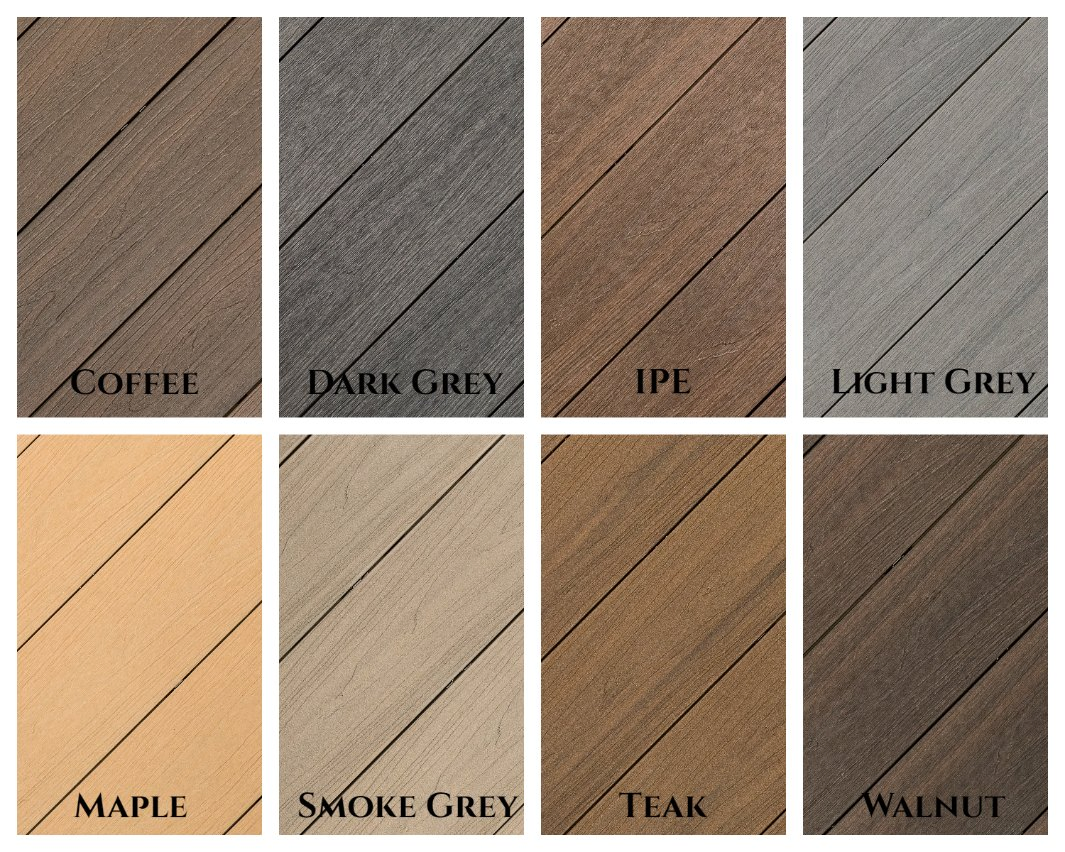 Exterior Terrace Wood Texture WPC Flooring Wood Plastic Composite Hollow Decking