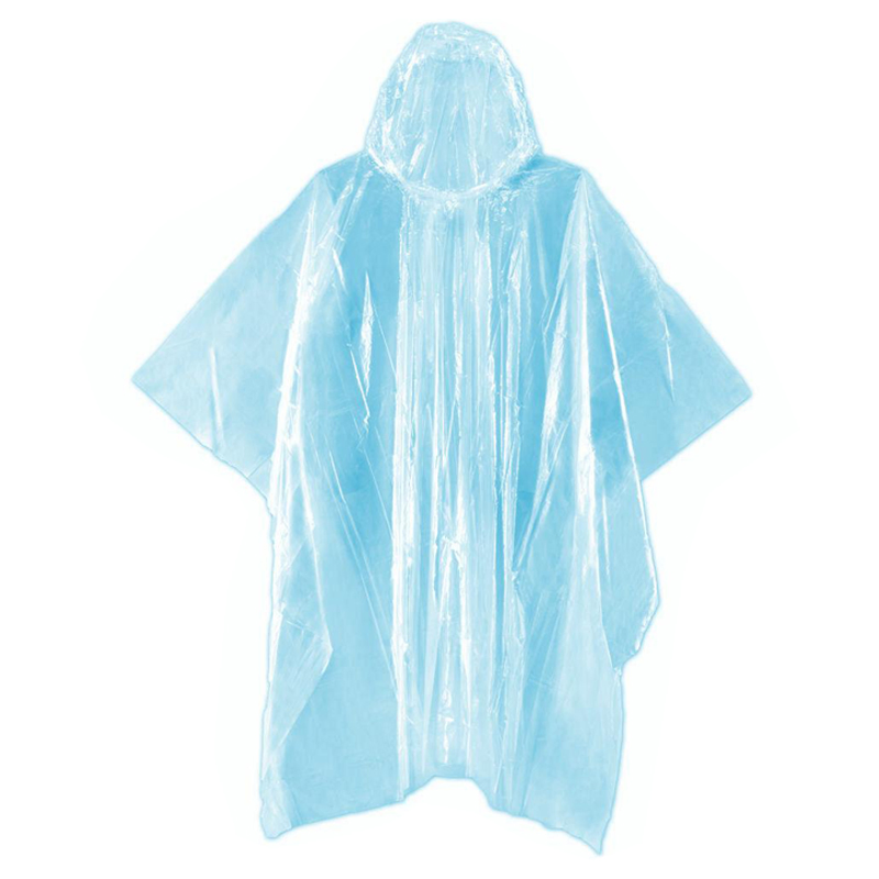 Disposable Adults Plastic Ponchos Multicolour Travel Emergency Raincoat
