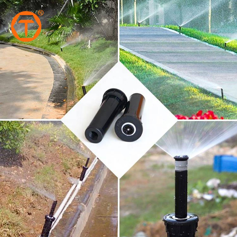 Irrigation System Automatic Adjustable Plastic 360 Degree Head Underground Lawn Garden Pop up Water Sprinkler
