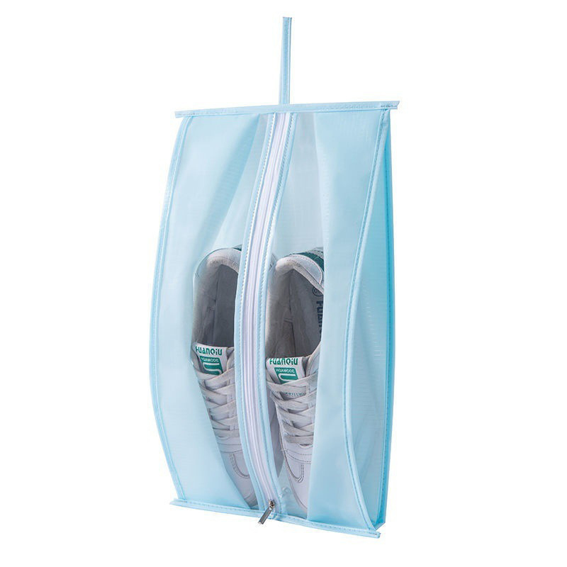 PEVA Storage Travel Shoe Pouch Dustproof Shoe Storage Bag with Zipper