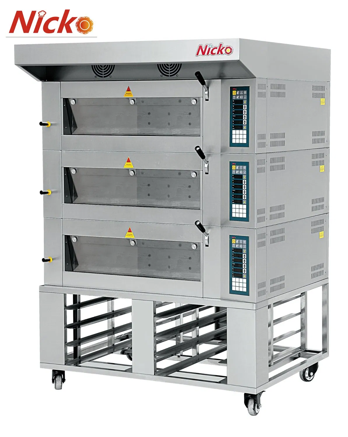 1 Deck 2 Decks 3 Decks Commercial Pizza Ovens Manufacturer Kitchen Bread Baking Bakery Cake Oven