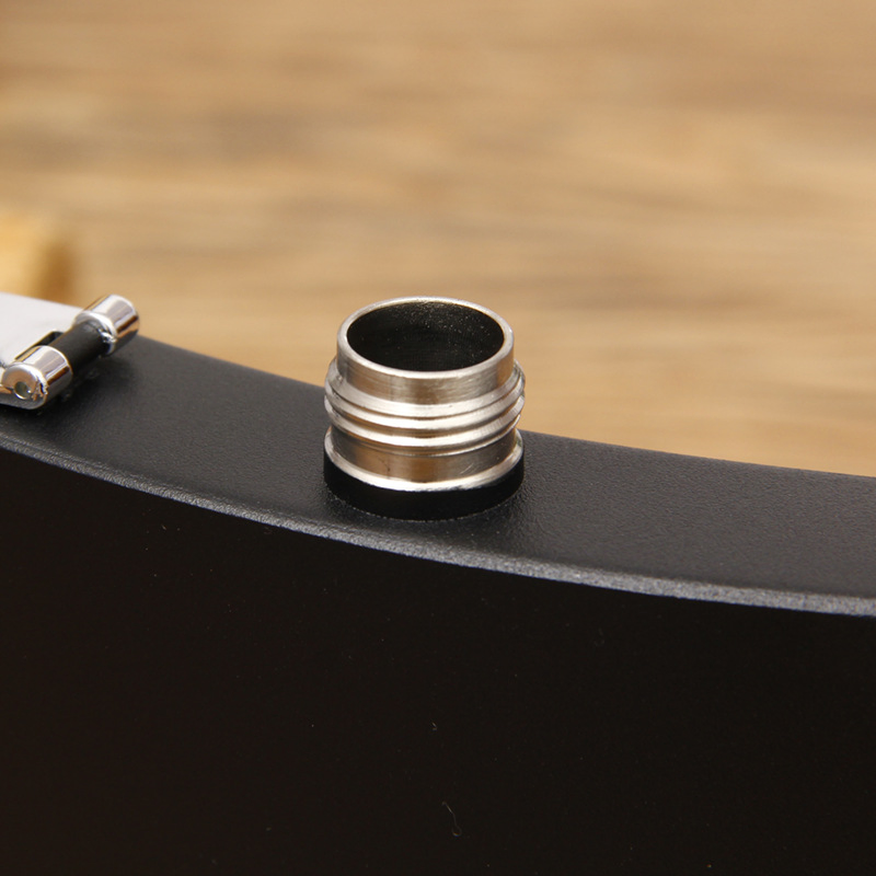 Personalized Matte Black 7oz Stainless Steel Hip Flask with Logo Printed