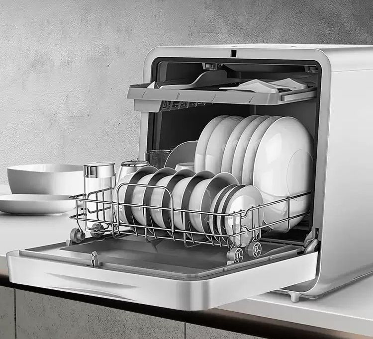 Smart Countertop Portable Dishwasher with WiFi Control & UV Sterilization