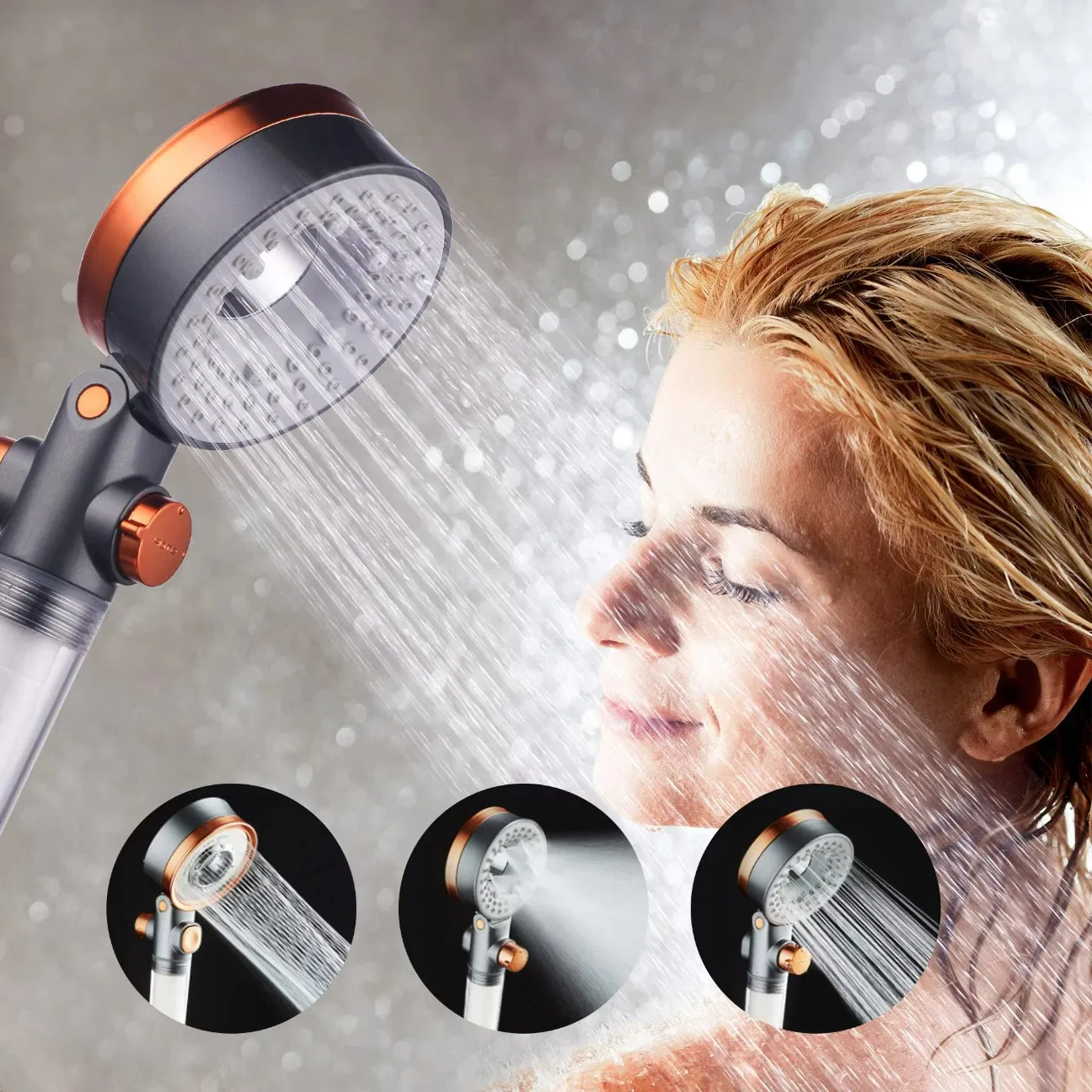 Modern High Pressure Massage ABS Head Filter Spray