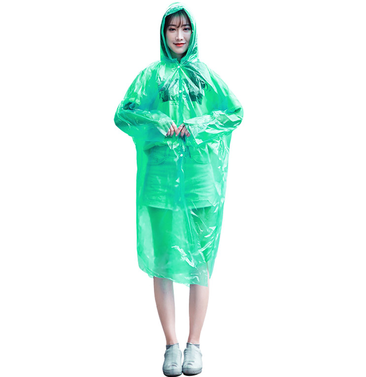 Disposable Cheap Emergency Rain Poncho Rain Coat