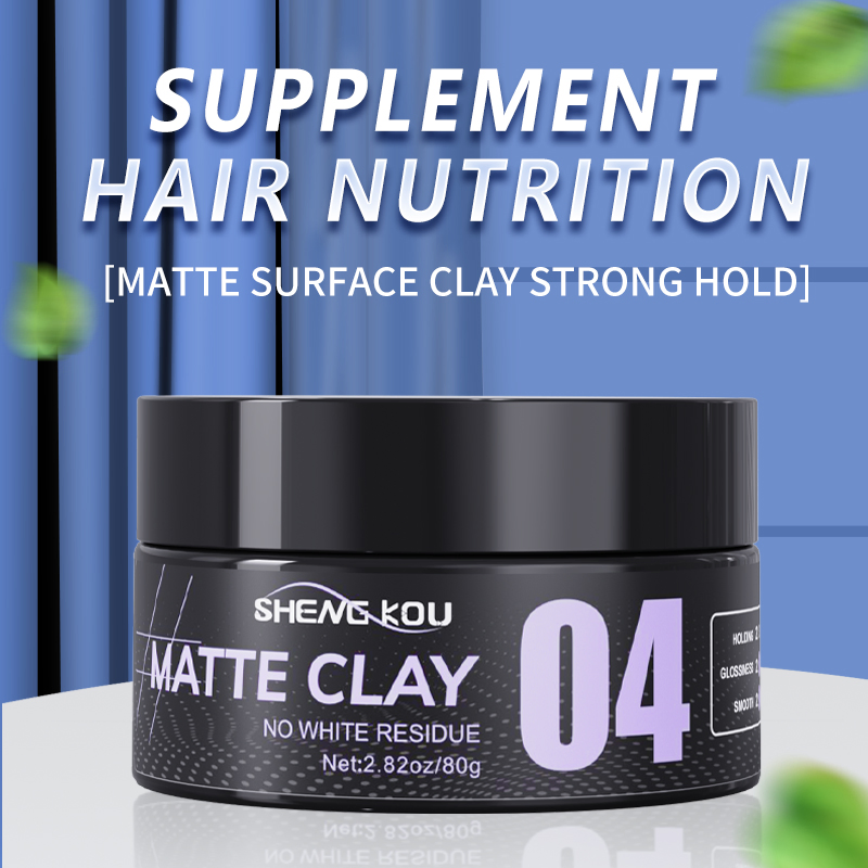 Factory Price Professional Custom Private Label Hair Products Water Soluble Men Hair Wax Strong Hold Men's Hair Matte Clay