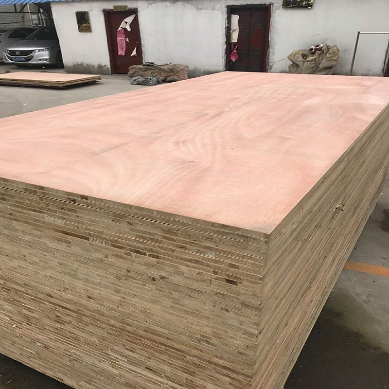 1220mmx2440mm Wood Grain Melamine Blockboard Commercial Veneer Melamine Faced Blockboard/Block Board