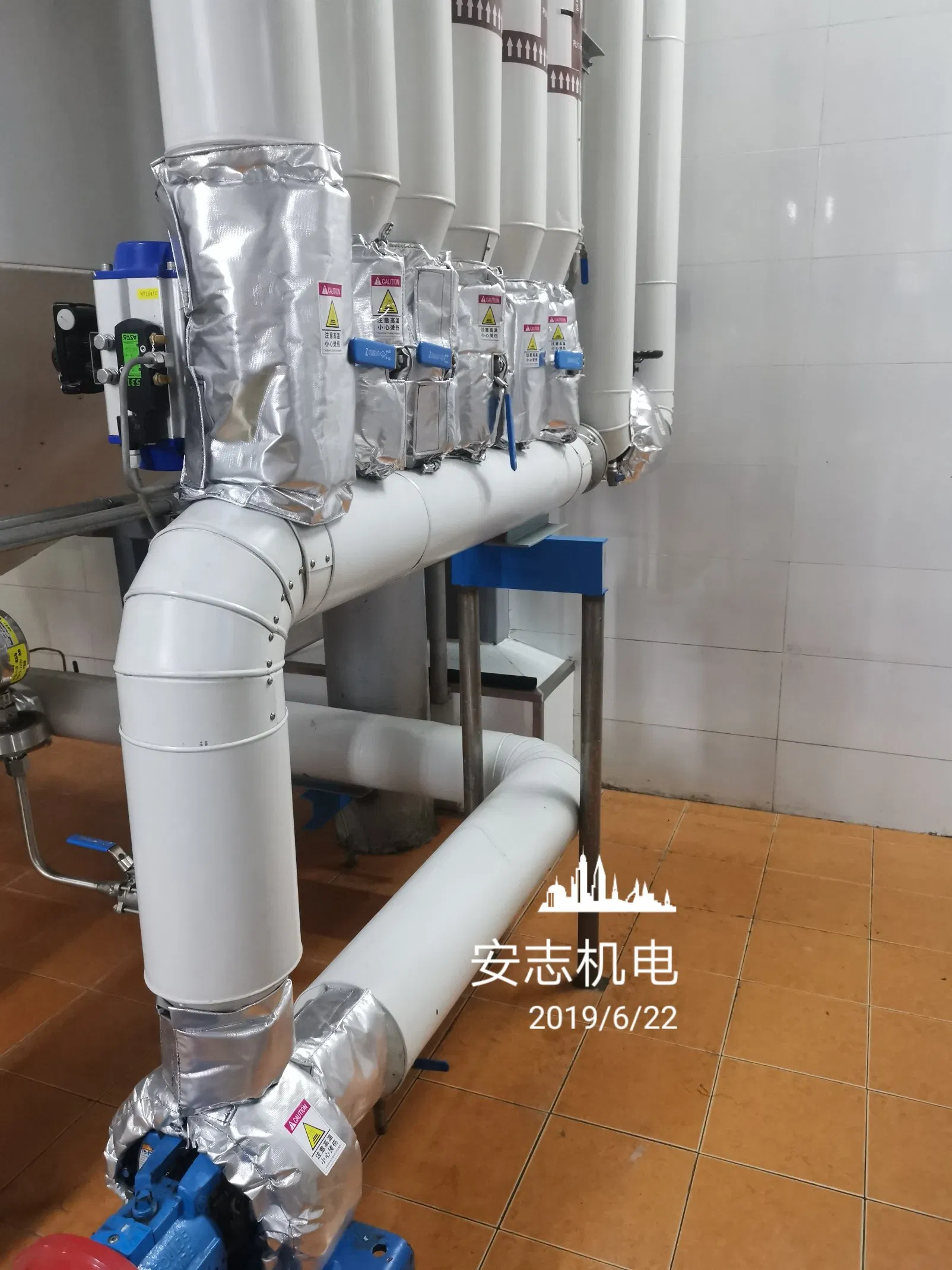 Environmental Silicone Coating Fabric Dismountable Insulation Cover for Ball Valve