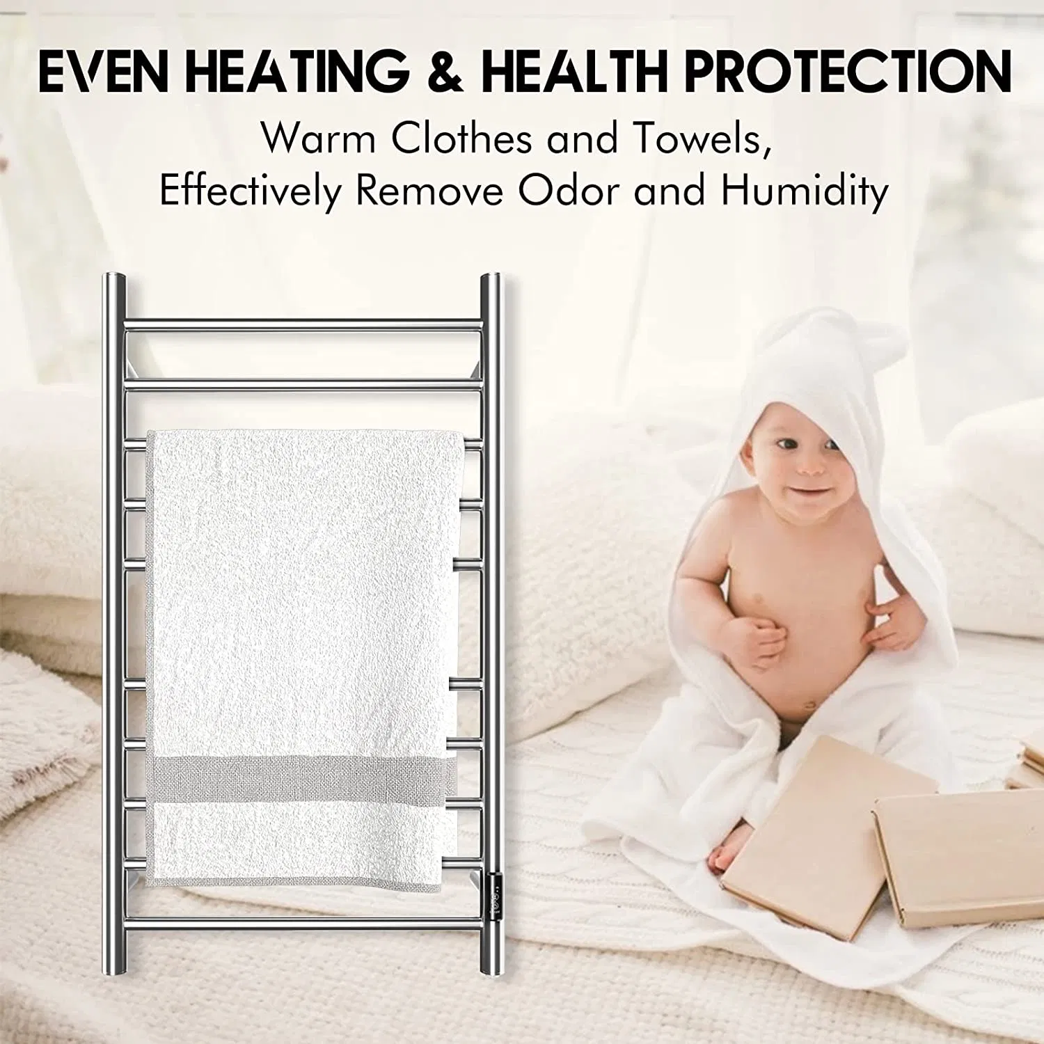 Electric Towel Drying Rack with Timer SUS304 Hot Tub Towel Rack