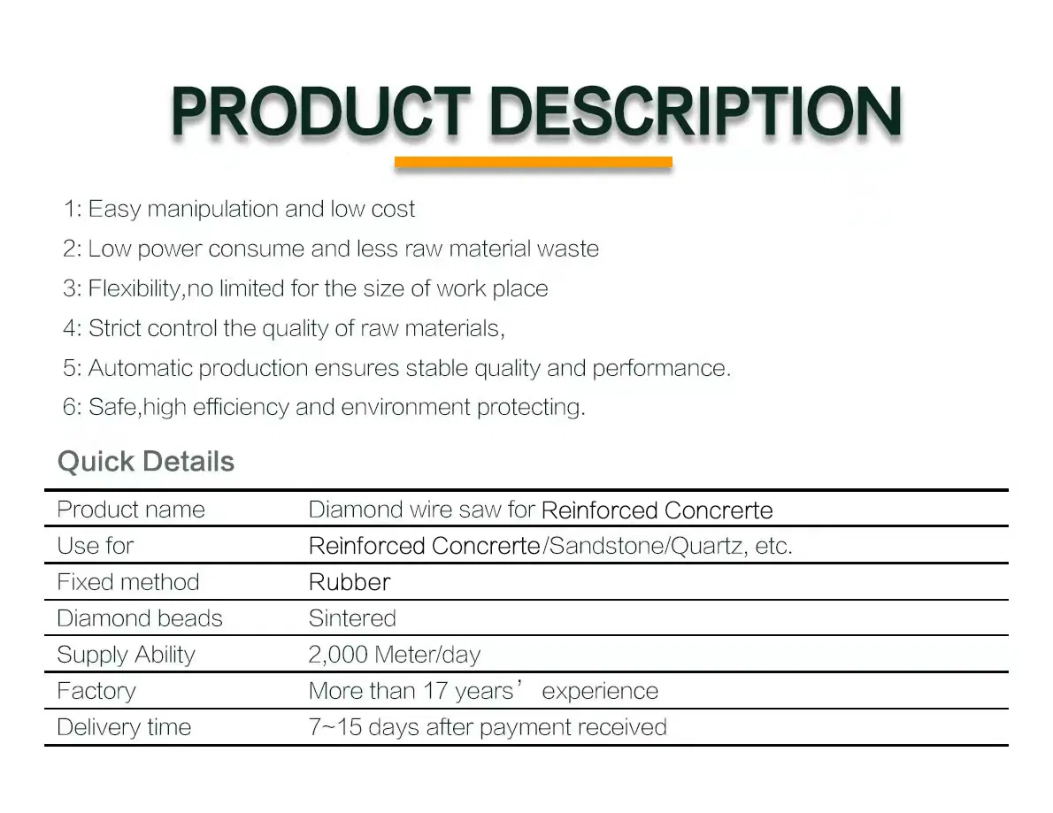 Diamond Saw for Reinforced Concrete