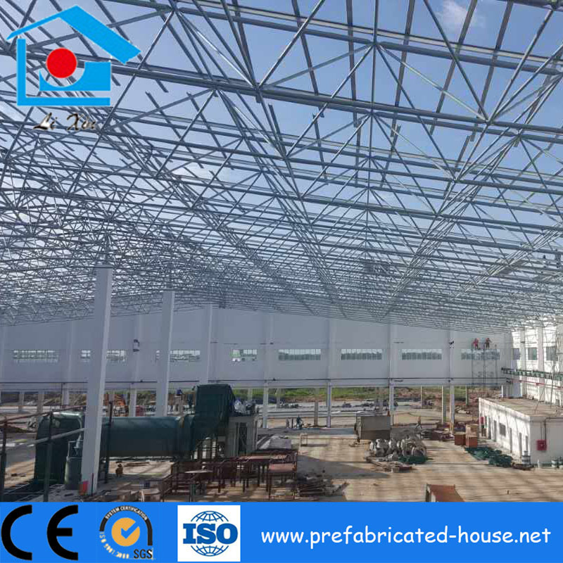Large Span Steel Space Truss as The Steel Workshop Roofing