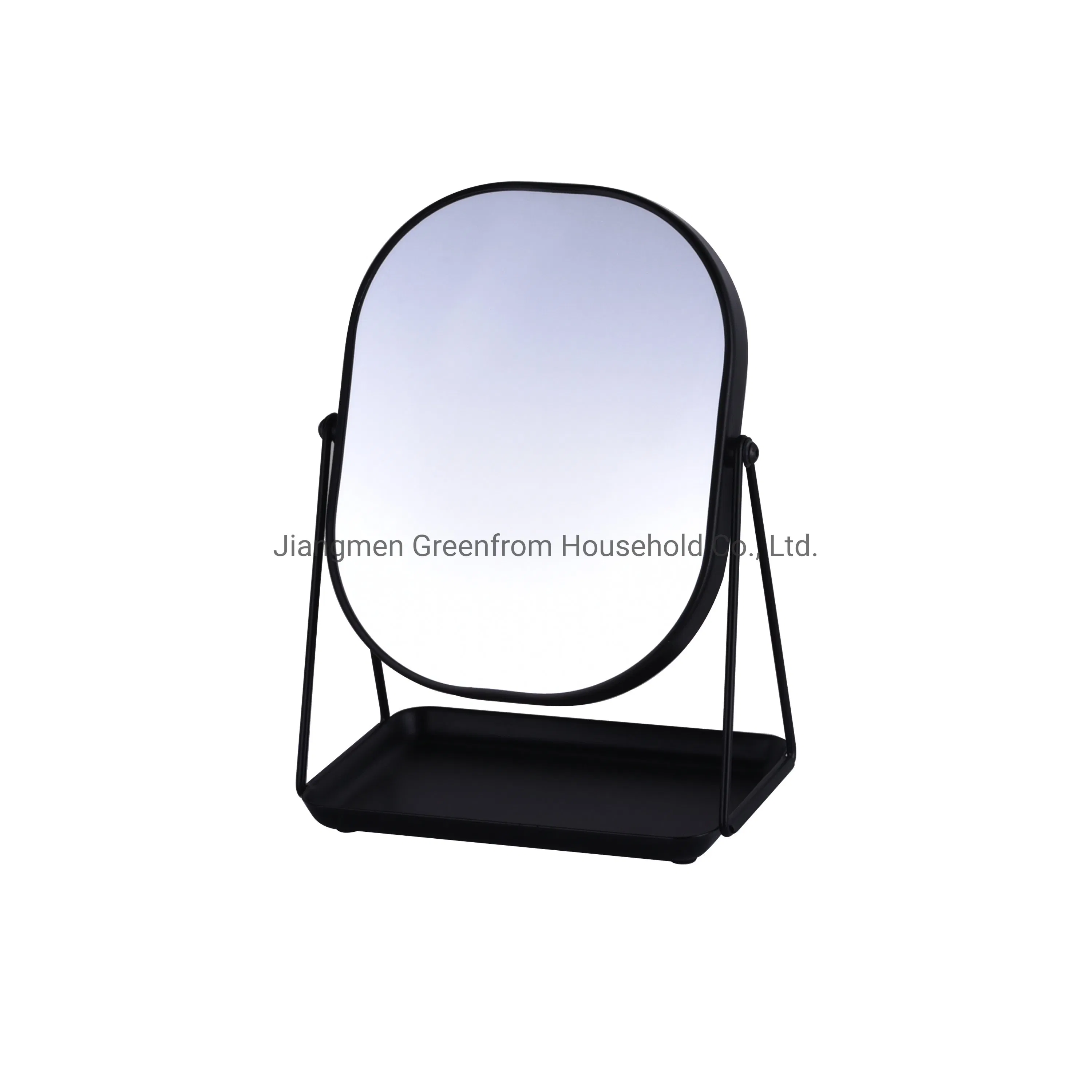 Greenfrom Rectangle Shape Table Mirror with Tray