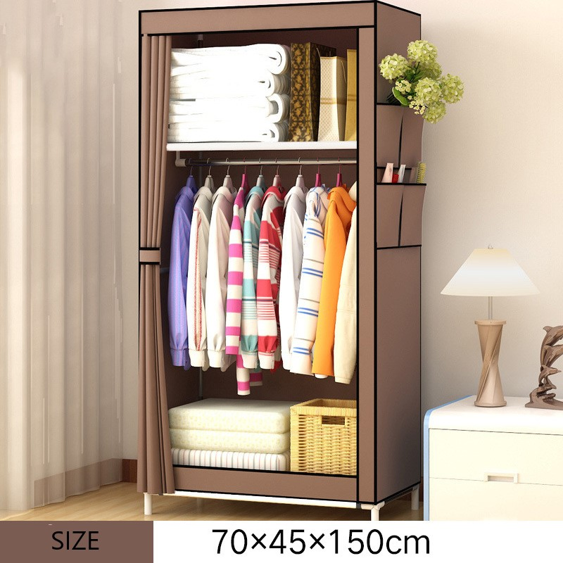 Rental Room Furniture Household Fabric Folding Cloth Ward Storage Assembly King Size Reinforcement Combination Simple Wardrobe