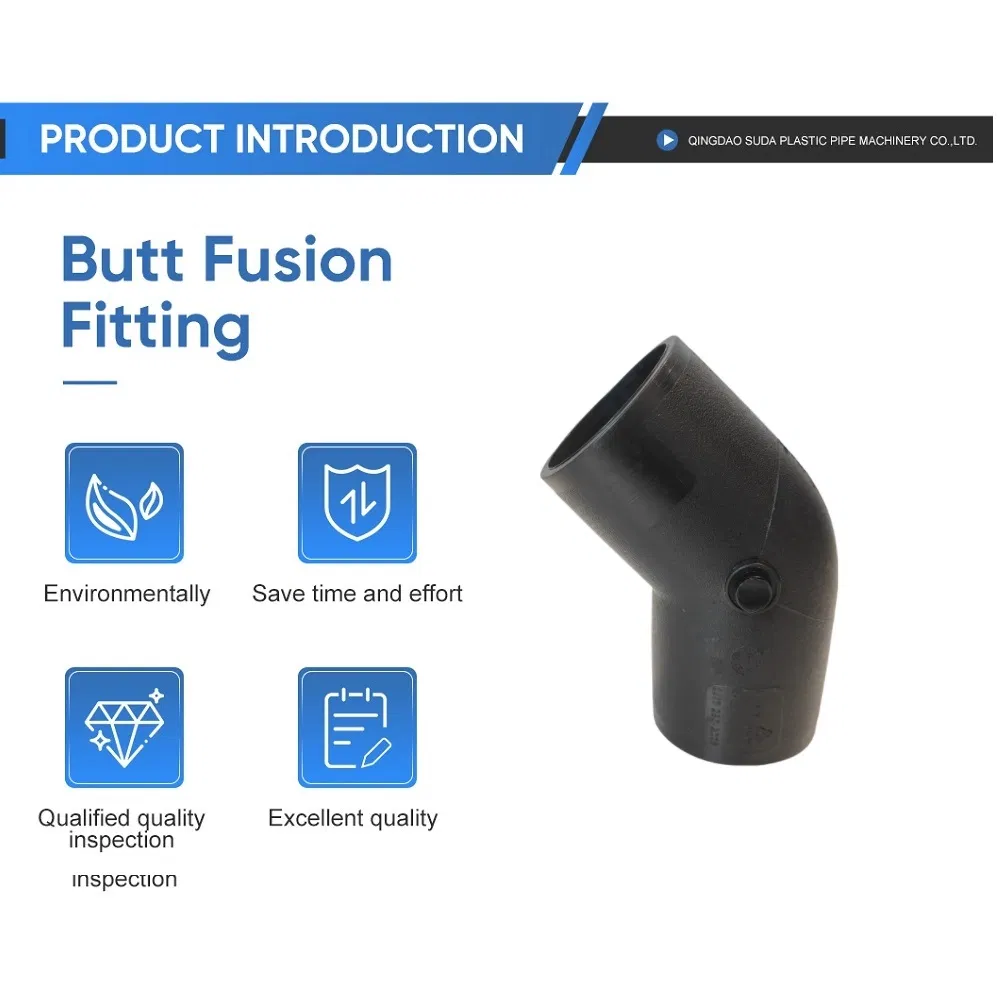 Donsen PE Fittings PE 22.5 Elbow 45 Elbow 90 Elbow Fittings Same Floor Drainage Fittings/Siphon Rainwater Drainage System HDPE Pipe