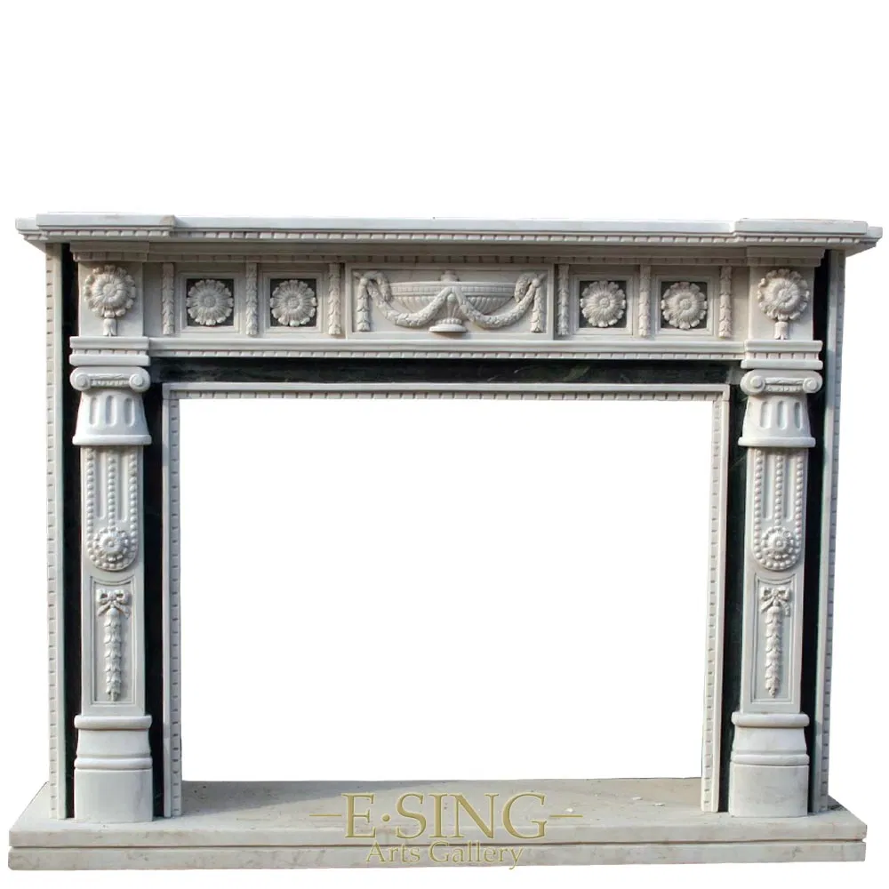 China Popular Sale Stone Mantel Marble Fireplaces Prices
