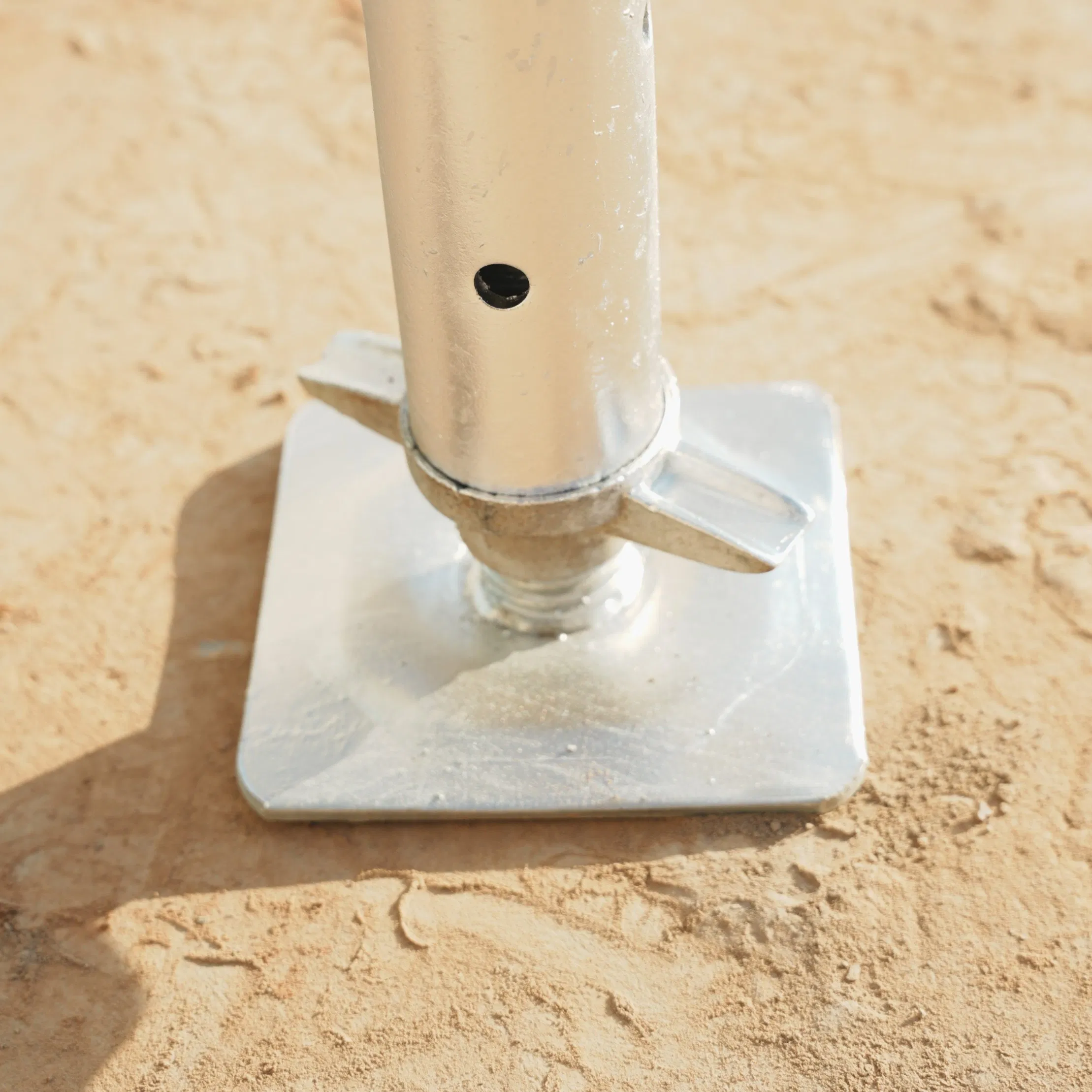 Galvanized Steel Anti-Corrosion - Wind Power Plant Construction Ringlock Scaffolding Adjustable Jack Base