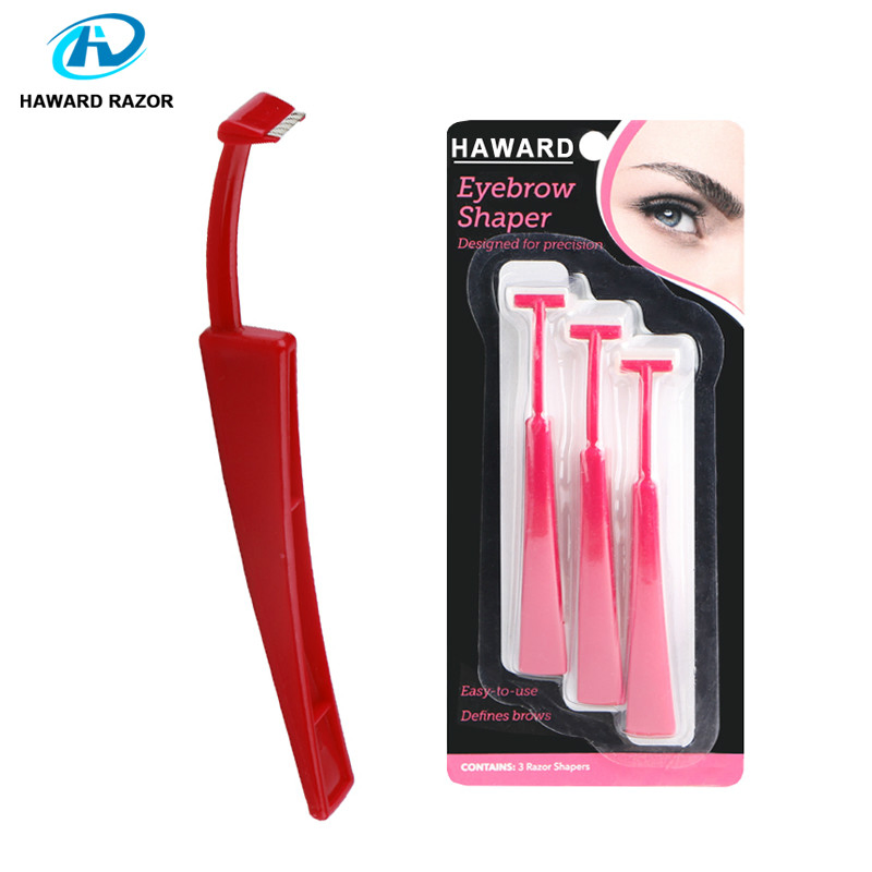 D107 Blister Card Package Dermaplaning Facial Razor Beauty Care Eyebrow Razor