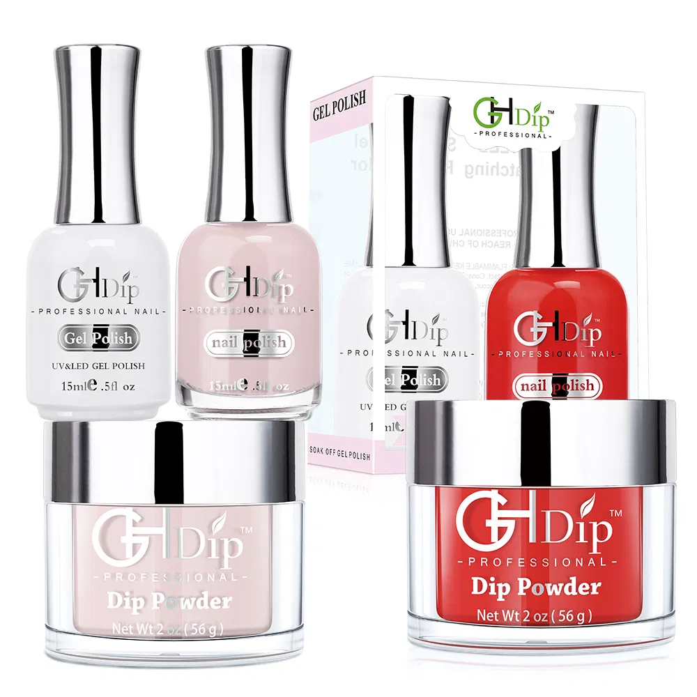 Custom Private Label Red Color Fast Drying Nail DIP Powder