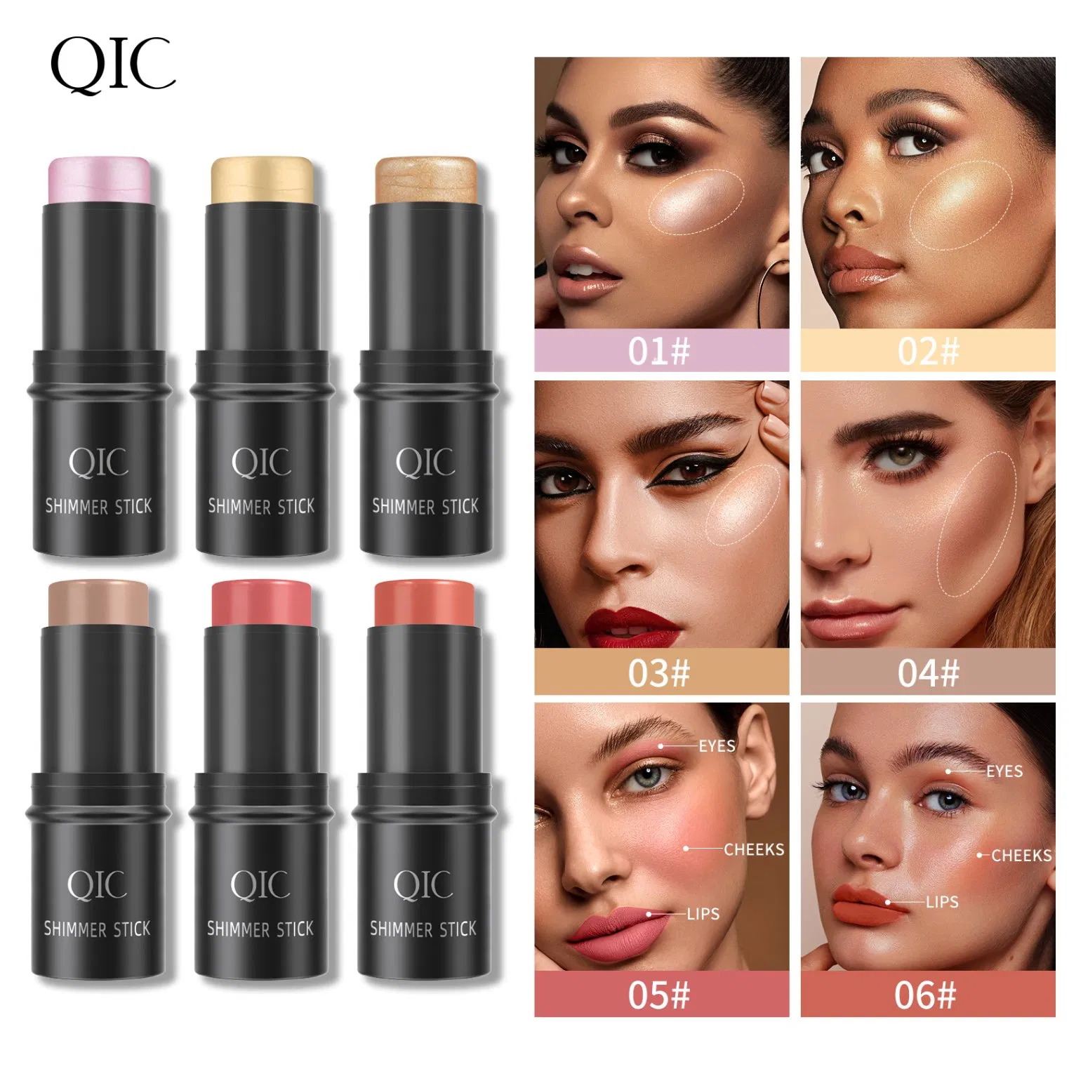 Blush Stick Tube Private Label Mini Blush Stick Shimmer Matte Cream Blush Highlighter Stick for Cheeks