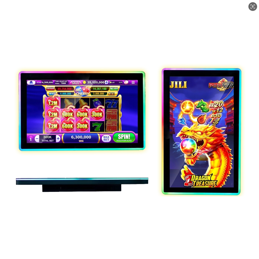 Full HD 1820*1080 Ultra HD 3840*2160 Flat Shape Touch Screen LCD Display Gaming Monitor for Casino Slot Jackpot Arcade Machines