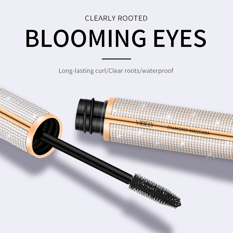 Hot Mascara Private Label Waterproof Lasting Vegan Curling Thick Diamond Mascara