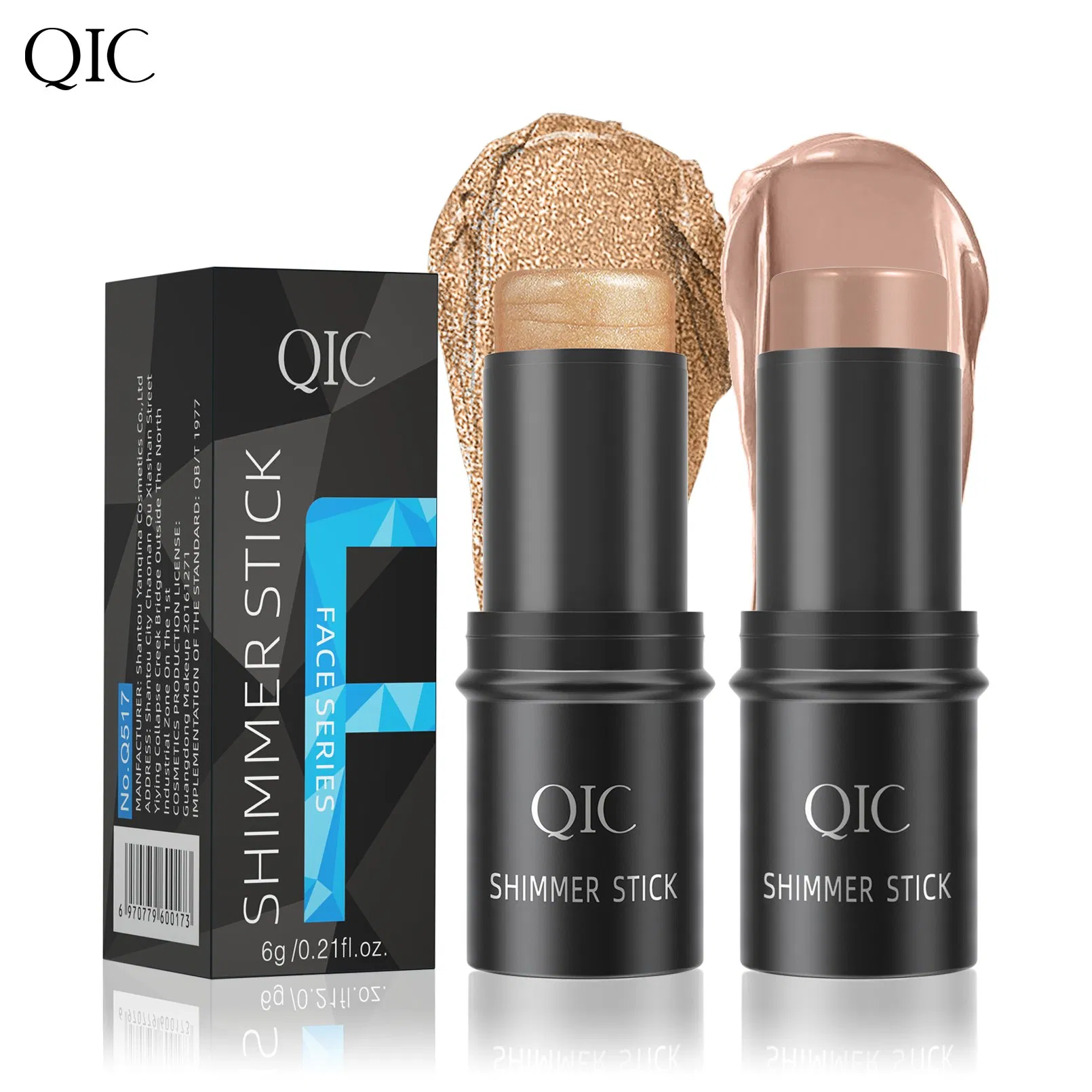 Waterproof Makeup Cream Contour Cosmetics Highlighter Stick with Creamy Texture and Matte Finished