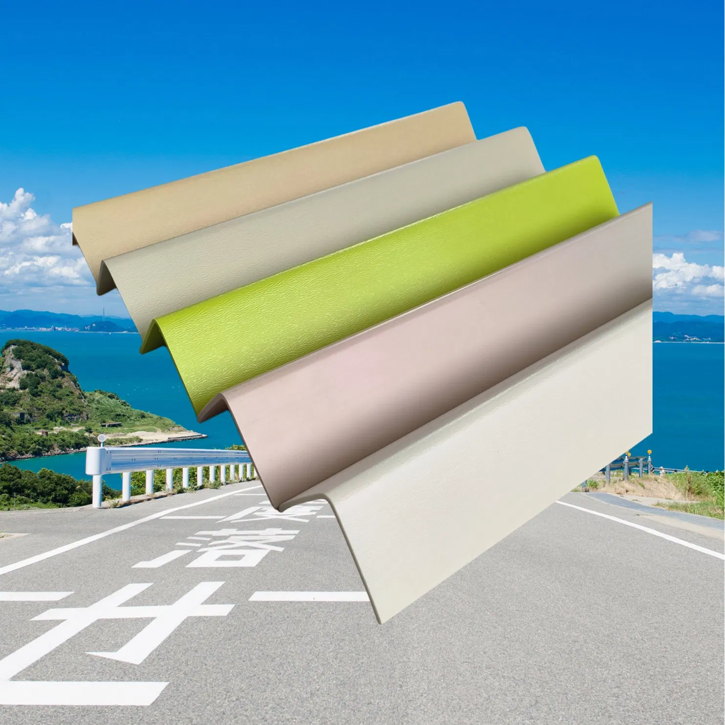 Wall Edge Surface Mounted Soft Rubber PVC Adhesive Corner Guard