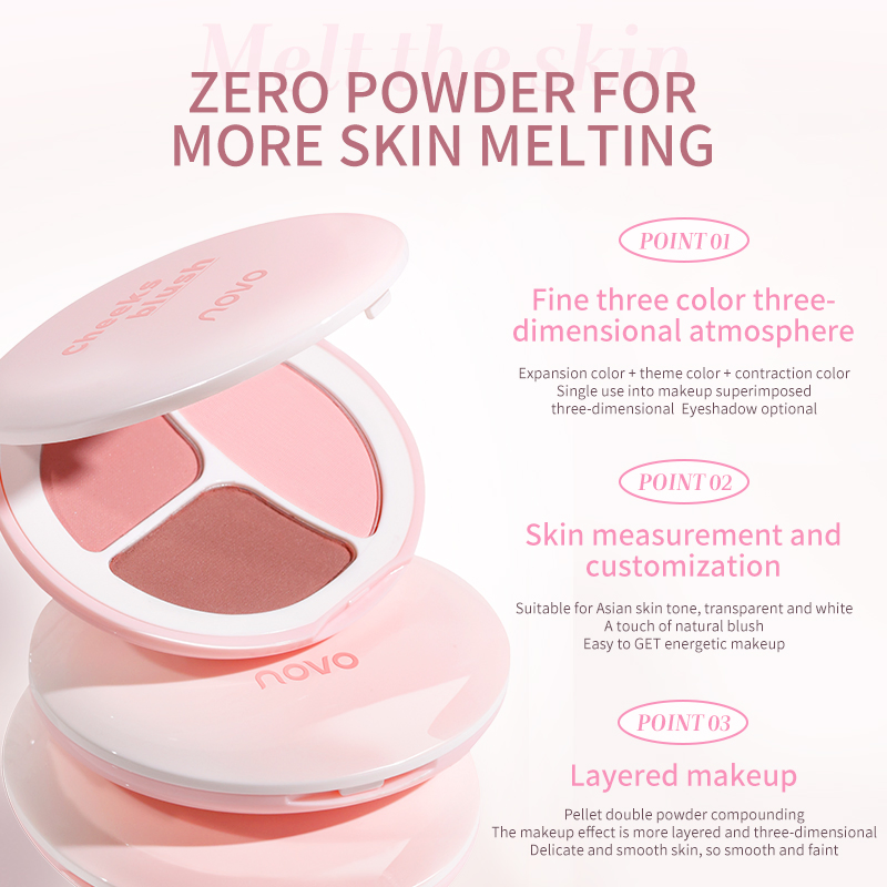 Румяна Balyna Layering Atmosphere, 3 цвета, стойкие