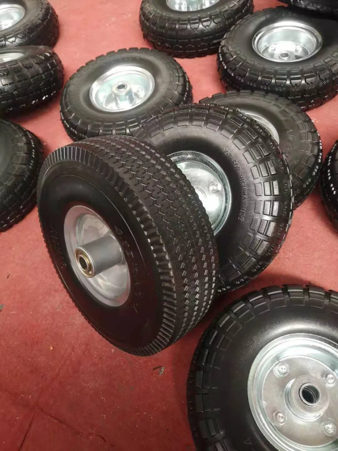 Maxtop Polyurethane PU Foam Flat Free Trolley Wheels