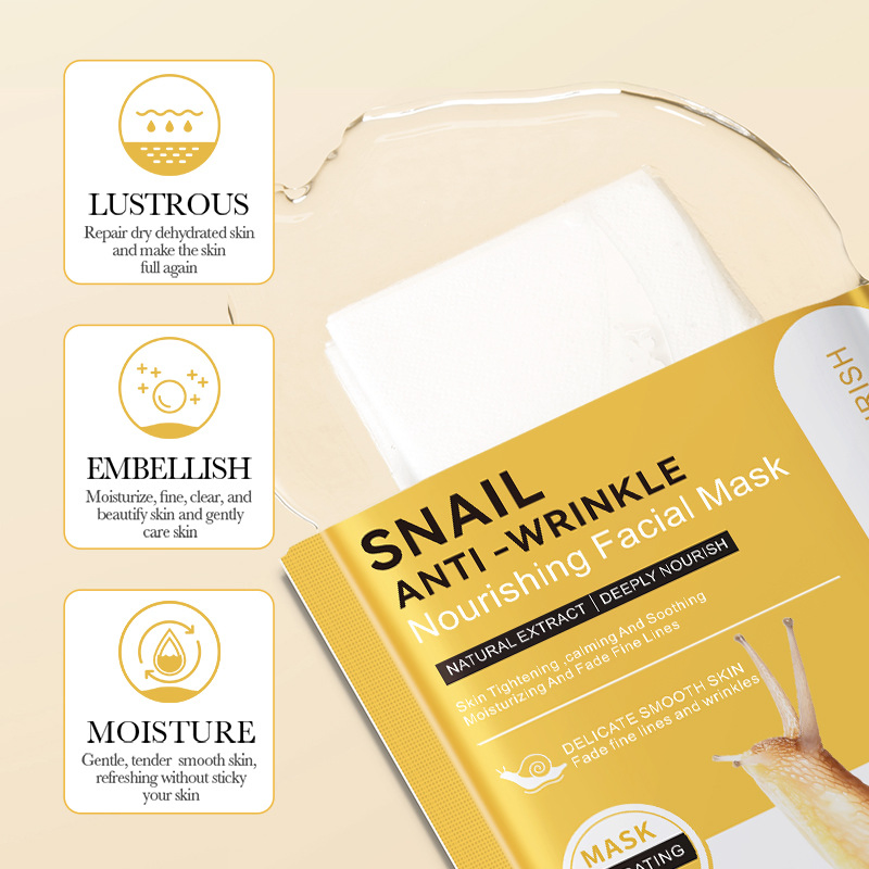 Bioaoua Snail Anti Wrinkle Hydrating Moisturizing Skin Care Mask